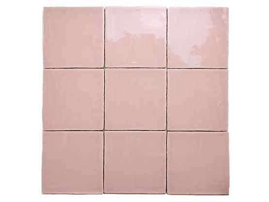 Steenbok-Rustic-Pink-Glossy-13x13cm-patroon